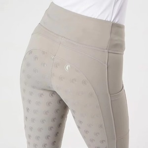 Nuevos pantalones de silicona con estampado de equitación Ecuestre para hombres y mujeres de secado rápido transpirable de cintura alta de nailon Spandex personalizable - Product Image 4