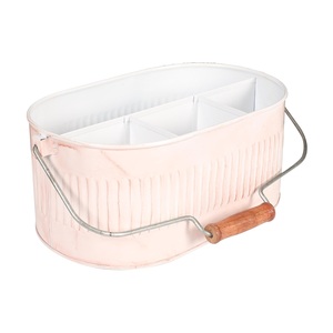 Luxury Galvanized Utensil Holder High Quality Handmade Designer Flatware <b>Caddy</b> Classic Stylish Fancy Metal Utensil <b>Caddy</b> - Product Image 1