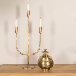 Conteneur à fleurons papillon en métal martelé finition laiton Style ferme/chalet Design fantaisiste pour Table basse de comptoir de cuisine - Product Image 4