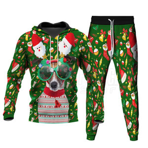 Chándales navideños de alta calidad para hombre, último diseño OEM, ropa ligera de invierno, gran oferta en tallas XXL XL, logotipo personalizable - Product Image 1
