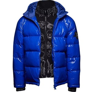 Chaqueta de Burbujas de Nailon Personalizada de Alta Calidad, Chaqueta Acolchada de Invierno para Hombre, Brillante, con Capucha Extraíble - Product Image 5