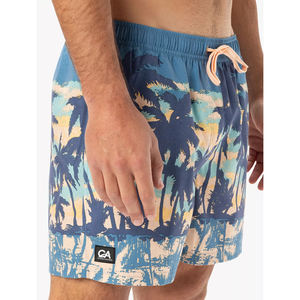 Custom Logo Printed Cotton Swim <b>Trunks</b> <b>for</b> <b>Men</b> Long Style Knitted Floral Beach Shorts Plus Size Fitness Sportswear <b>for</b> Summer - Product Image 3