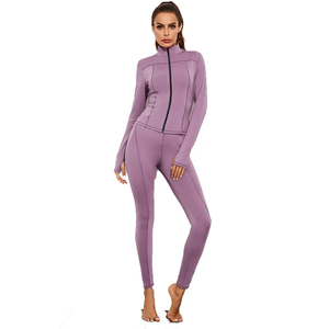 Survêtement d'été décontracté écologique pour femmes à capuche coupe ajustée ensemble de jogging léger en coton pour l'extérieur - Product Image 6