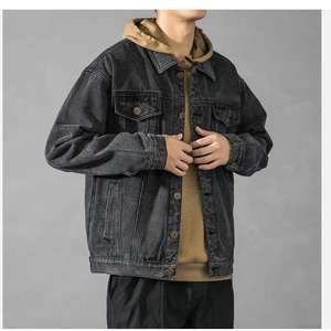 Nouvelle Collection Printemps-Automne 2025 – Veste en Jean Homme Tendance avec Col Rabattu – Modèle Trucker Élégant pour Homme - Product Image 4