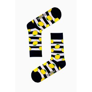 Calcetines Transpirables y Cálidos a Rayas de Color Limón, Talla Única, Ligeros, Aptos para Diabéticos, Calcetines de Punto para Niñas para Uso Diario en Primavera - Product Image 1