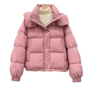 Chaqueta acolchada de invierno con cremallera OEM personalizada, chaqueta acolchada de diseño premium a prueba de viento para mujer, venta al por mayor - Product Image 1