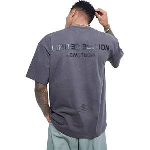 OEM personalizado fabricante de alta calidad 100% algodón suave suelto cuello redondo hombres camisetas de verano - Product Image 3