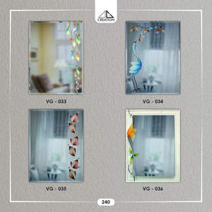 Miroir de salle de bain design à rainure en V avec réflexion claire pour les espaces intérieurs modernes en provenance d'Inde - Product Image 2