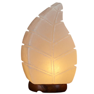 Premium High Quality <b>Pink</b> Himalayan <b>Salt</b> Leaf Shaped <b>Lamp</b> Best Romantic Environment Natural Craft Premium Product - Product Image 1