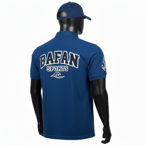 Polo pour homme en coton de haute qualité, tissu GSM, toucher doux, couleur unie, avec logo brodé personnalisé, chemises polo pour homme - Product Image 5