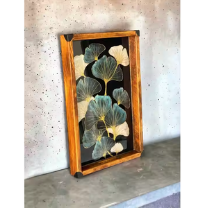 Acheter Bone Inlay Plateau du fabricant de l'incrustation d'os de nacre plateau en résine Plateau de service pour hôtel restaurant au meilleur prix - Product Image 1