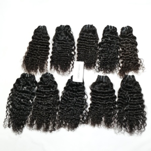 Vendeurs de cheveux Remy indiens de haute qualité Extensions alignées de cuticules vierges crues Style de vague d'eau naturelle Vague profonde Cheveux humains indiens - Product Image 1