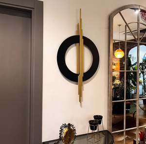 Bleu et argent métal classique décoration murale intérieur extérieur tenture hôtel restaurant maison salon chambre arts décoratifs - Product Image 6