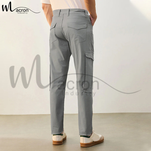 กางเกงคาร์โก้สำหรับผู้ชายใส่สบายมีกระเป๋าพิมพ์โลโก้ของตัวเองสินค้าออกใหม่คุณภาพระดับพรีเมียม - Product Image 2