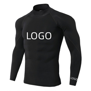 Long Sleeve Men's Rash Guard <b>Compression</b> <b>Shirts</b> Custom Quick Dry Breathable Eco-Friendly Spandex/Polyester Gym BJJ MMA OEM - Product Image 1