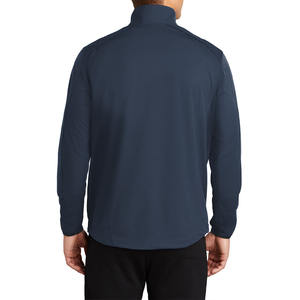 Chaqueta Cortavientos Personalizada para Hombre, Informal, Holgada, de Tejido Softshell, Resistente al Viento, con Cuello Alto, Cremallera de Poliéster y Lona, para Otoño - Product Image 4