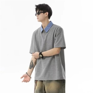 เสื้อโปโลผ้าฝ้ายผ้าฝ้ายพลัสไซส์สำหรับผู้ชาย, เสื้อโปโลผ้าฝ้ายระบายอากาศได้ดีขนาดใหญ่พิเศษ - Product Image 2