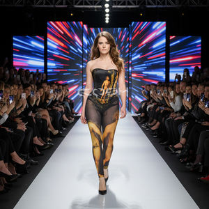 Corsé de Moda con Estampado Artístico Renacentista, Transpirable, para Uso Diario, con Leggings Elásticos a Juego, Venta al Por Mayor Personalizada - Product Image 4