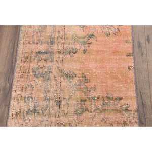 Vintage 1.8x3.5 ft Rug, Turkish Rug, <b>Brown</b> Moroccan <b>Wool</b> Rug - Product Image 3