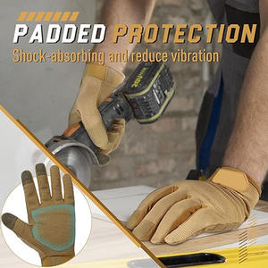 ถุงมือทำงานนิรภัยแบบระบายอากาศ ป้องกันการสั่นสะเทือน ทนแรงกระแทก มองเห็นได้ชัดเจน สำหรับช่างยนต์  พร้อมโลโก้สั่งทำ สะท้อนแสง นุ่มสบาย ใช้ในงานจราจร - Product Image 4