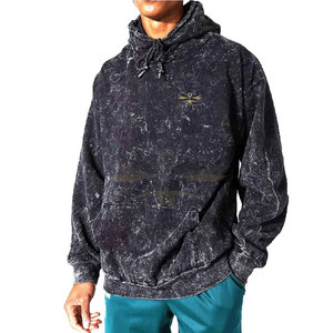 Fabrication pakistanaise sweats à capuche lavés à l'acide tenue décontracté sweats à capuche lavés à l'acide logo personnalisé sweats à capuche lavés à l'acide - Product Image 1