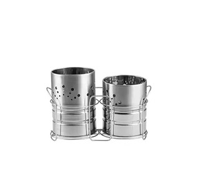 Soporte para cubiertos de metal hecho a mano de primera calidad con pulido brillante Ideal para hoteles, restaurantes y diseño interior contemporáneo para el hogar - Product Image 5