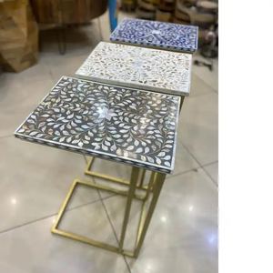 Mesa de centro de madre perla, decoración artesanal para el hogar, muebles, decoración del hogar, mesa de centro MOP - Product Image 5