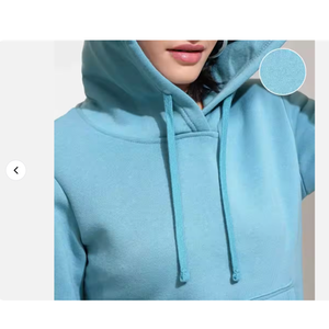 Ensemble de sweat-shirt à capuche en molleton surdimensionné pour femme avec logo personnalisé, sweat-shirt en coton doux, survêtement, tenue décontractée chaude pour l'hiver - Product Image 1