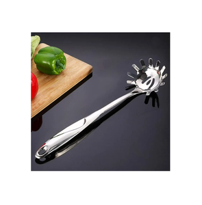 Accessoires de cuisine en acier inoxydable écologiques Cuillère à spaghetti pour pâtes de 8 pouces Produits de la meilleure qualité - Product Image 5