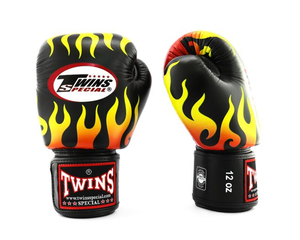 Offre spéciale, nouveauté, vente en gros de gants de boxe personnalisés Oem flamme de feu jumeaux gants de boxe Muay Thai gants pour hommes - Product Image 2