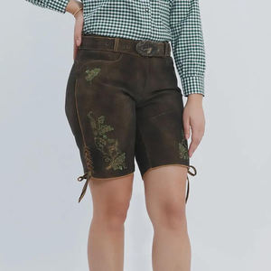 Authentique allemand Lederhosen pour hommes bavarois Oktoberfest Shorts traditionnels en cuir suédé acheteurs de tenues de festival en gros - Product Image 6