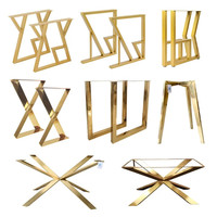 Pieds de table en acier inoxydable au design moderne et traditionnel, réglables en hauteur, couleur et forme personnalisables, revêtement en poudre, taille sur mesure pour