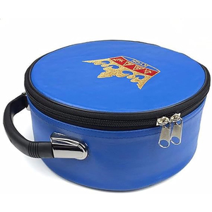 Maçonnique Regalia Royal Arch Bleu Couronne Cap Broderie Chapeau Étui De Transport Tout Nouveau Personnalisé Brodé En Cuir Léger - Product Image 2