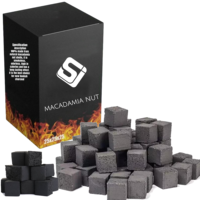 Charbon à chicha en gros, nouveau matériau, 100% naturel, coquilles de noix de macadamia, charbon à chicha premium