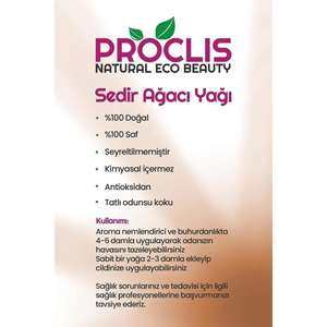 น้ำมันหอมระเหยไม้ซีดาร์ธรรมชาติ 100% ชุด 3 ชิ้น ขนาด 3x10 มล. ผลิตในตุรกี - Product Image 4