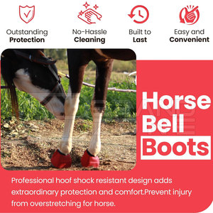 Botas de Campana Antideslizantes de Alta Calidad para Caballos, Estilo Único Personalizado, Fabricadas en Fábrica, Protector de Campana para Botas de Caballo, Productos para el Cuidado Equino - Product Image 3