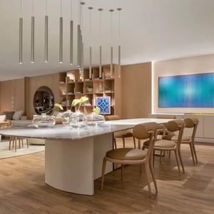 Ensemble <span class=keywords><strong>de</strong></span> meubles <span class=keywords><strong>de</strong></span> salle à manger <span class=keywords><strong>de</strong></span> luxe Ensemble <span class=keywords><strong>de</strong></span> salle à manger design en bois <span class=keywords><strong>4</strong></span> <span class=keywords><strong>chaises</strong></span> 6 <span class=keywords><strong>chaises</strong></span> Chaise <span class=keywords><strong>de</strong></span> salle à manger Vimen en velours pour la maison - Product Image 5