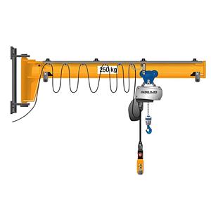 3ton tường di động Bracket xoay Hook JIB Crane với Palăng điện - Product Image 1