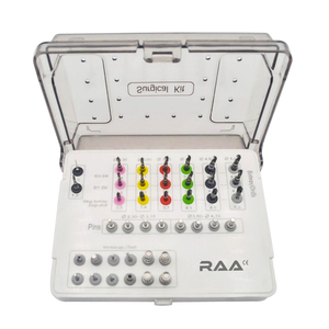Ergonomic 40-Piece Dental <b>Drills</b> Kit with Stoppers <b>Guide</b> Pins Lance Pilot <b>Drills</b> Manual Surgical Tools - Product Image 1