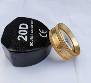 SS Fabrication 20D Double Asphérique/20D Lentille de diagnostic ophtalmique lentille dorée Livré avec étui de transport unique Livraison gratuite... - Product Image 3