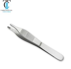 Pinzas Adson Marrones con Dientes, Pinzas Quirúrgicas de Acero Inoxidable para Uso Médico, Nuevo Ingreso - Product Image 1