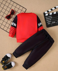 Sweat-shirt Jogger réversible en tissu 100% coton imprimé araignée, polaire d'hiver, respirant, écologique, fabriqué directement en usine - Product Image 5