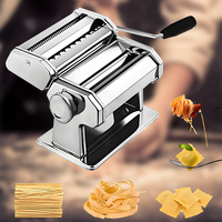 Machine à pâtes manuelle - Machine à nouilles à manivelle réglable pour spaghetti, fettuccine, lasagnes et plus encore faits maison