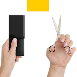 กรรไกรตัดผมแบบมืออาชีพขนาด5.5นิ้วกรรไกรตัดผมเหล็กเยอรมันพร้อมแหวนยางสีดำ - Product Image 6