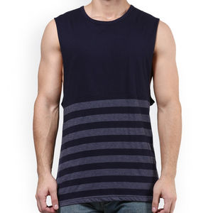 Camiseta sin mangas deportiva para hombre, camiseta de entrenamiento sin mangas con estampado Digital personalizado de alta calidad y 100% algodón - Product Image 5