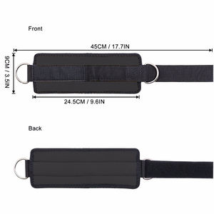 Fitness ajustable D-Ring correas de tobillo soporte de pie protector de tobillo gimnasio pierna polea con hebilla deportes pies guardia - Product Image 3