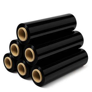 ฟิล์มใสสีดำแบบยืดได้ 23 ไมครา ทนทาน น้ำหนัก 1.5 กก. ยาว 125 ม. ม้วนพลาสติกแข็งแรงสำหรับบรรจุภัณฑ์และห่อหุ้มสินค้า - Product Image 4