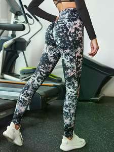 Pantalones de gimnasio sin costuras de la mejor calidad para mujer, bolsillos, superventas, ropa deportiva para correr, Fitness, Yoga, entrenamientos, logotipo personalizado, Color sólido - Product Image 6