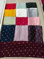 Tissu de broderie Butti de séquence d'approvisionnement en gros d'usine pour le matériel de tulle de robe de mariée des femmes d'Inde