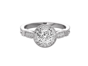 VVS Lab Grown Diamond Ring Classic 14K Gold Plated IGI Certified Round Brilliant Cut Ring for Women Engagement Wedding Ring - Product Image 6